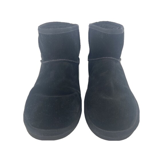 UGG Kookaburra Koola Sz 7 Short Pull On Winter Boot Black Brown Ankle Bootie - Picture 10 of 12